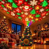 🎄Flexible USB Christmas Tree Projection Lamp - Festive Atmosphere Night Light (Includes 6 Slides)