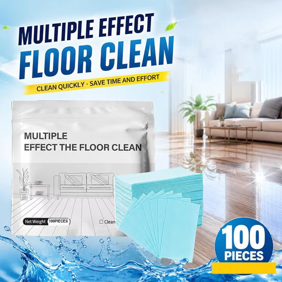 Multi-Effect Dissolvable Floor Cleaning Sheets – Deep Clean, Shine & Deodorize