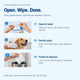 Aven Marque Waterless Pet Cleaning Gloves — 6 Gloves — 8