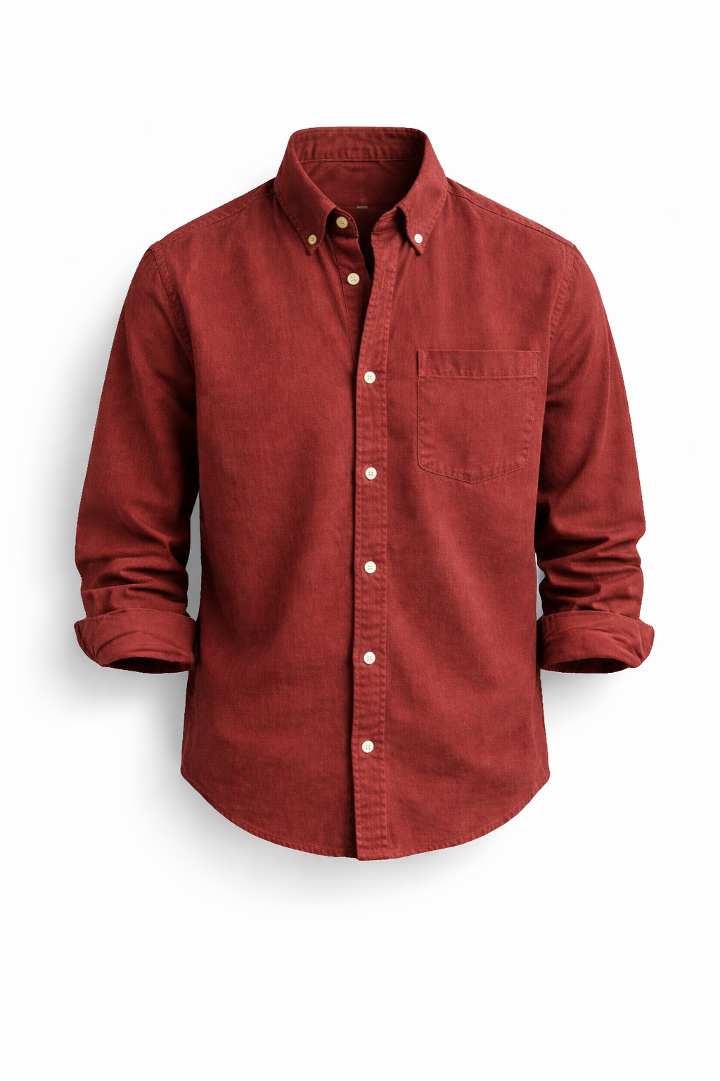 Men's Classic Long-Sleeve Button-Down Shirt