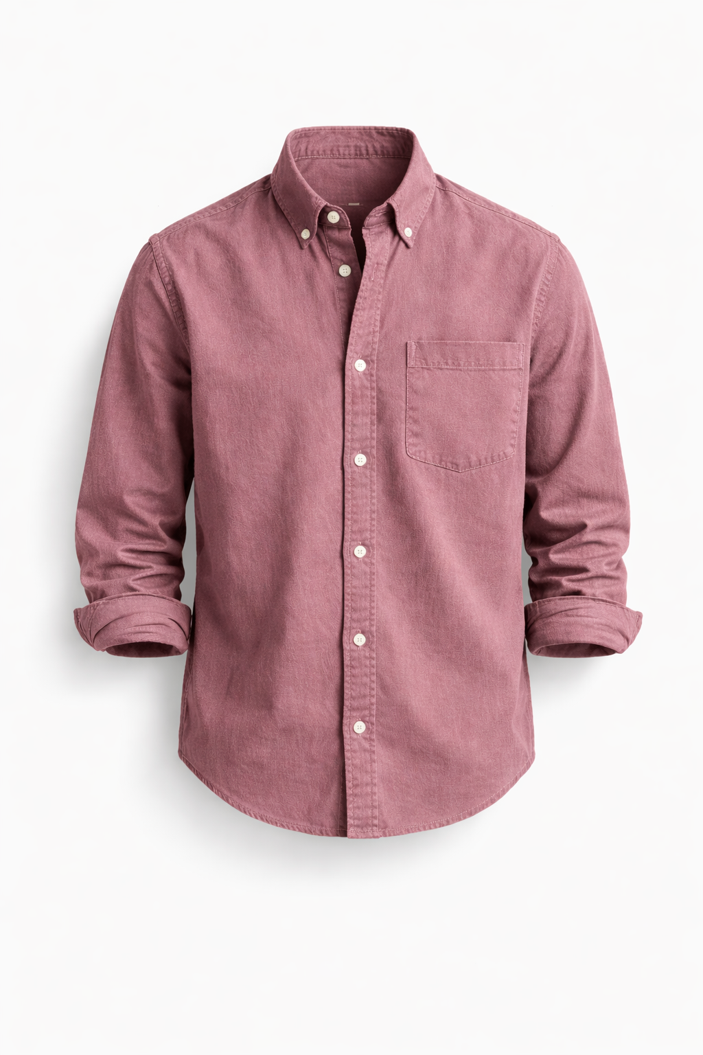 Men's Classic Long-Sleeve Button-Down Shirt
