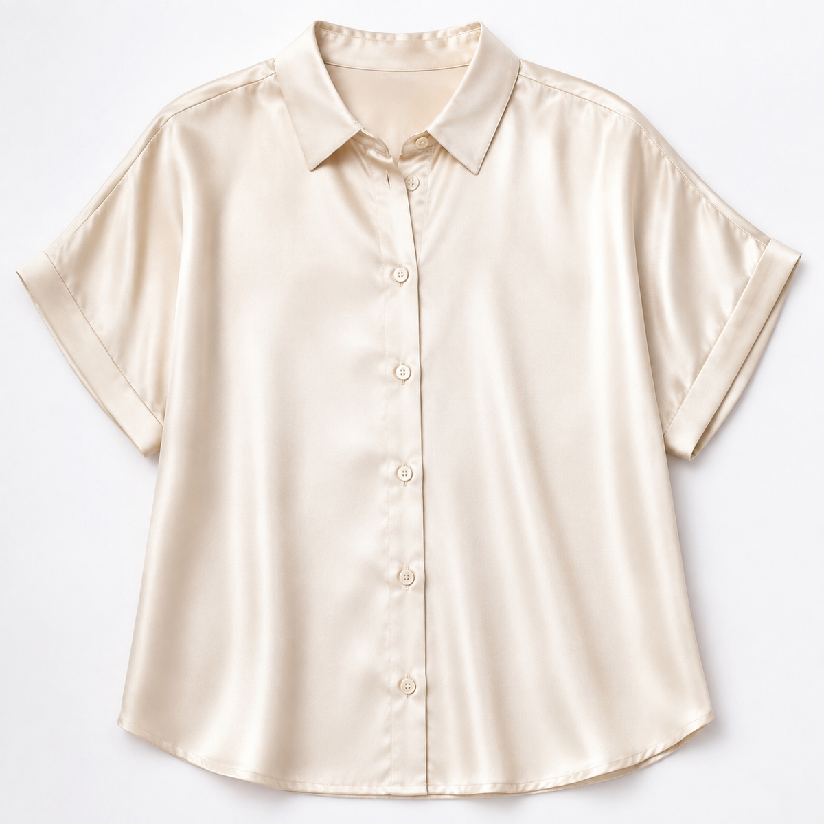 Satin blouse detail-cuff