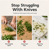🌿 5-Blade Stainless Steel Herb Scissors - Quick Kitchen Prep