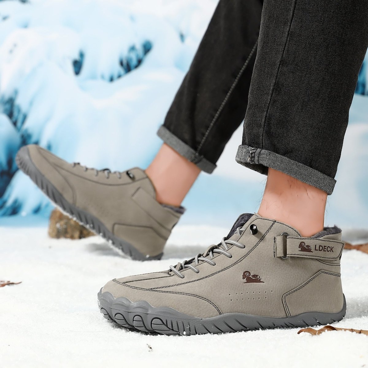 Wiecel™ FrostStep – Kältefeste & rutschfeste Barfuß-Winterstiefel