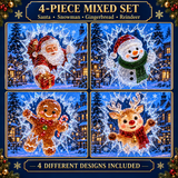 🎄 3D Crystal Christmas Window Decal