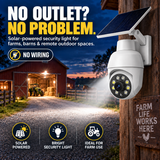 Solar-Powered Simulated Camera Light