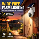 Solar-Powered Simulated Camera Light
