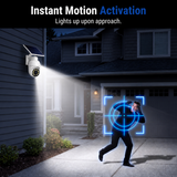 Solar-Powered Simulated Camera Light