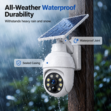 Solar-Powered Simulated Camera Light