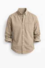 Men's Classic Long-Sleeve Button-Down Shirt