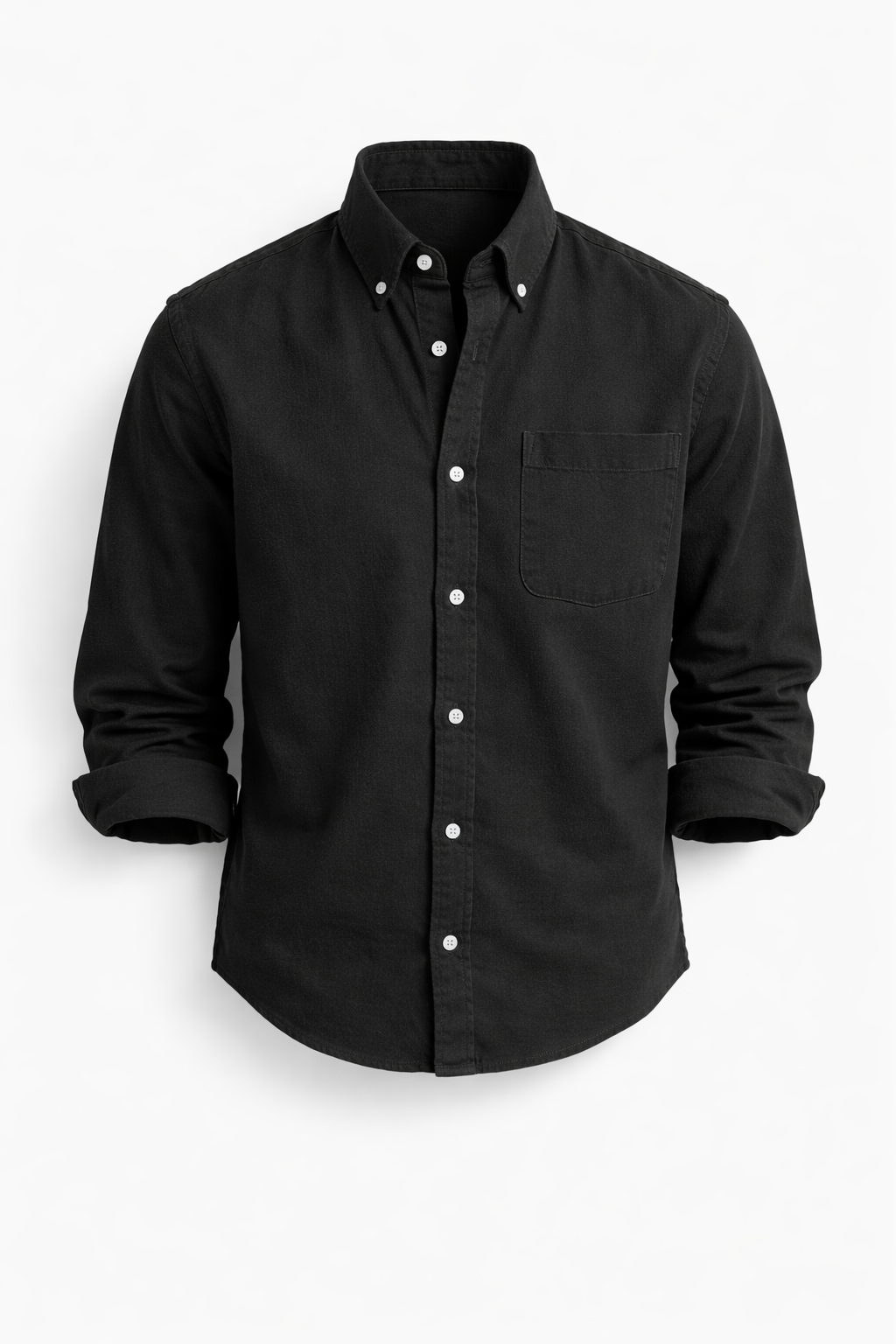 Men's Classic Long-Sleeve Button-Down Shirt